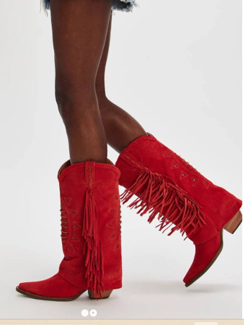 DINGO Suede Spirit Trail Fringe Boots 10T5269 NEW in box Made In Mexico - Picture 5 of 13